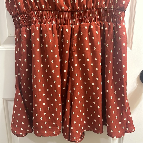 FOURTEEN & 9TH Rust Shirtsleeve Romper - Picture 7 of 7